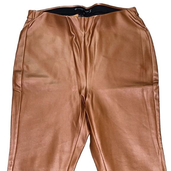 FTF Coated Ponte High Rise Knit Leggings - Picture 3 of 10